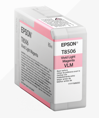 Epson T8506 Light Magenta Ink Cartridge 80ml - C13T850600 - UK BUSINESS SUPPLIES
