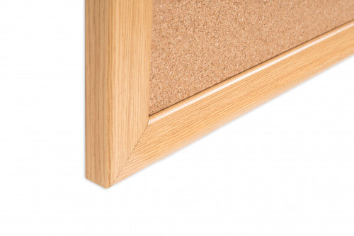 Bi-Office Earth-It Cork Noticeboard Oak Wood Frame 900x600mm - SF132001233 - UK BUSINESS SUPPLIES