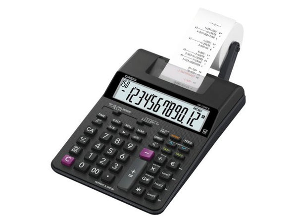 Casio HR-150RCE 12 Digit Printing Calculator Black HR-150RCE-WA-EC - UK BUSINESS SUPPLIES