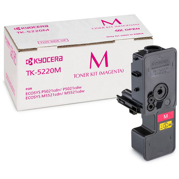 Kyocera TK5220M Magenta Toner Cartridge 1.2k pages - 1T02R9BNL1 - UK BUSINESS SUPPLIES