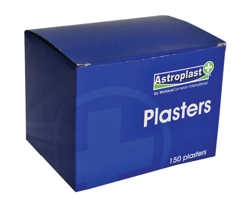 Astroplast Plasters Blue Assorted Sizes (Pack 150) - 1213001 - UK BUSINESS SUPPLIES