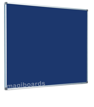 Magiboards Slim Frame Blue Felt Noticeboard Aluminium Frame 1800x1200mm - NFBAB7BLU - UK BUSINESS SUPPLIES
