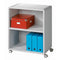 Fast Paper Mobile Bookcase 2 Compartment 1 Shelf Grey - FDM2K202 - UK BUSINESS SUPPLIES