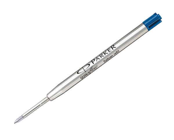 Parker Quink Flow Ballpoint Refill for Ballpoint Pens Medium Blue (Pack 2) - 1950373 - UK BUSINESS SUPPLIES