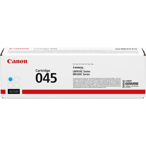 Canon 045C Cyan Standard Capacity Toner Cartridge 1.3k pages - 1241C002 - UK BUSINESS SUPPLIES