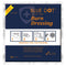 Blue Dot Burn Dressing 100x100mm (Pack 10) - 1047199 - UK BUSINESS SUPPLIES