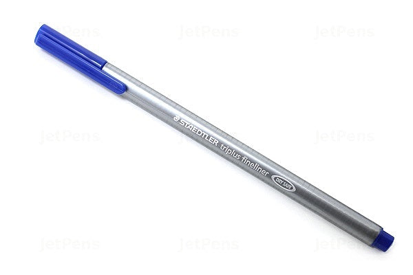 Staedtler Triplus Fineliner Pen 0.8mm Tip 0.3mm Line Blue (Pack 10) 334-3 - UK BUSINESS SUPPLIES