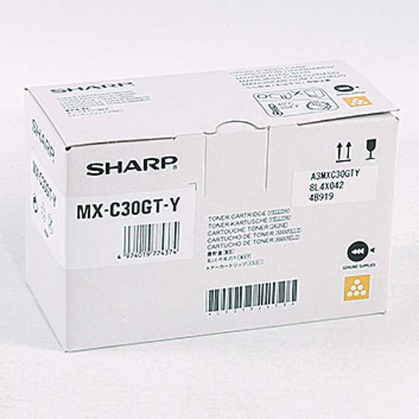 Sharp Yellow Toner Cartridge 6k pages - MXC30GTY - UK BUSINESS SUPPLIES