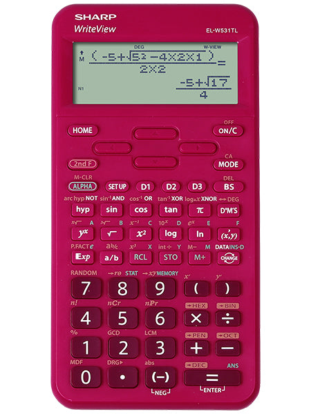 Sharp ELW531T 16 Digit Scientific Calculator Raspberry SH-ELW531TLBRD - UK BUSINESS SUPPLIES
