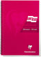 Clairefontaine Europa A5 Wirebound Card Cover Notebook Ruled 180 Pages Red (Pack 5) - 5815Z - UK BUSINESS SUPPLIES