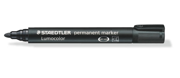 Staedtler Lumocolor Permanent Marker Bullet Tip 2mm Line Black (Pack 10) - 352-9 - UK BUSINESS SUPPLIES