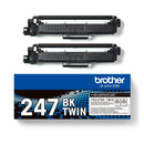 Brother Black Toner Cartridge Twin Pack 2 x 3k pages (Pack 2) - TN247BK - UK BUSINESS SUPPLIES