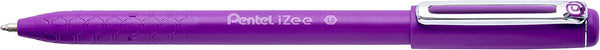 Pentel IZEE Ballpoint Pen Cap-Style 1.0mm Tip 0.5mm Line Violet (Pack 12) BX460-V - UK BUSINESS SUPPLIES