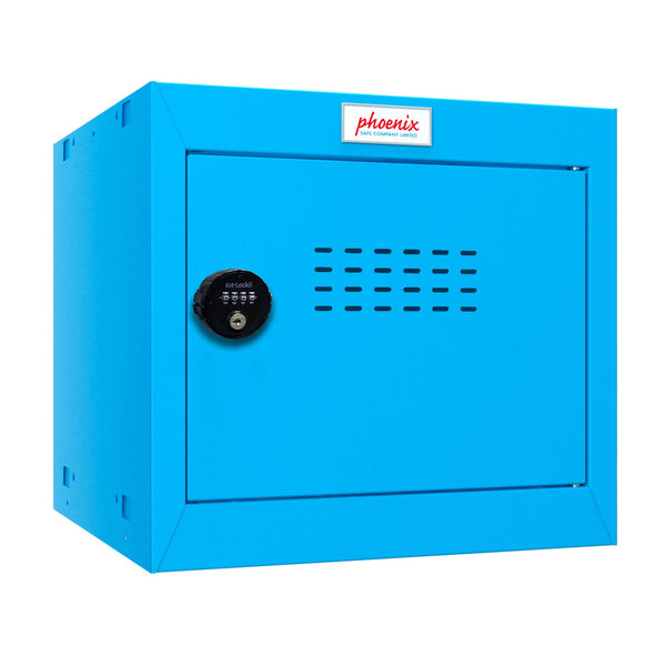 Phoenix CL Series Size 1 Cube Locker in Blue with Combination Lock CL0344BBC - UK BUSINESS SUPPLIES