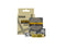 Epson LK-4KBK Black on Gold Satin Ribbon Label Cartridge 12mm x 5m - C53S654001 - UK BUSINESS SUPPLIES