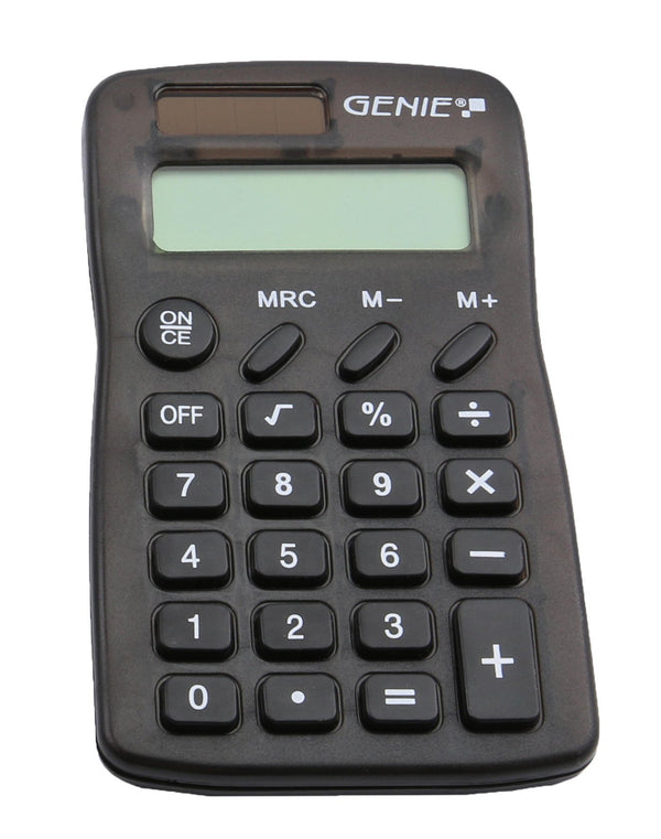 ValueX 8 Digit Pocket Calculator Black 12592 - UK BUSINESS SUPPLIES