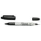Sharpie Twin Tip Permanent Marker 0.5mm and 0.7mm Line Black (Pack 12) - S0811100 - UK BUSINESS SUPPLIES