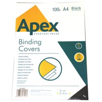 ValueX Binding Cover Leathergrain A4 250gsm Black (Pack 100) 6501001 - UK BUSINESS SUPPLIES