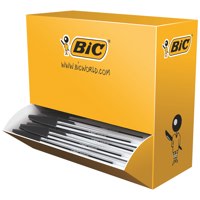 Bic Cristal Ballpoint Pen 1.0mm Tip 0.32mm Line Black (Pack 100) - 942911 - UK BUSINESS SUPPLIES