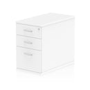 Impulse 800mm Deep 3 Drawer Desk High Pedestal White I000191 - UK BUSINESS SUPPLIES