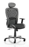 Victor II Executive Chair Black With Headrest KC0160 - UK BUSINESS SUPPLIES