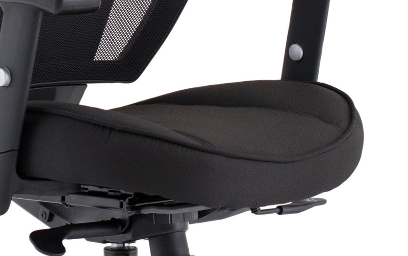 Denver Black Mesh Chair With Headrest KC0283 - UK BUSINESS SUPPLIES