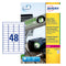 Avery Laser Heavy Duty Label 45.7x21.2mm 48 Per A4 Sheet White (Pack 960 Labels) L4778-20 - UK BUSINESS SUPPLIES