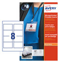 Avery Name Badge Insert 86x55mm 160gsm White (Pack 200) L7418-25 - UK BUSINESS SUPPLIES