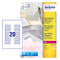 Avery Laser Mini Label 55x122mm 25 Per A4 Sheet Clear (Pack 500 Labels) L7552-25 - UK BUSINESS SUPPLIES