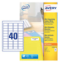 Avery Laser Mini Label 45.7x25.4mm 40 Per A4 Sheet White (Pack 1000 Labels) L7654-25 - UK BUSINESS SUPPLIES
