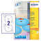 Avery Full Face CD/DVD Matt Label 117mm Diameter 2 Per A4 Sheet White (Pack 50 Labels) L7676-25 - UK BUSINESS SUPPLIES