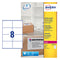 Avery Laser Weatherproof Parcel Label 99x67mm 8 Per A4 Sheet White (Pack 200 Labels) L7993-25 - UK BUSINESS SUPPLIES