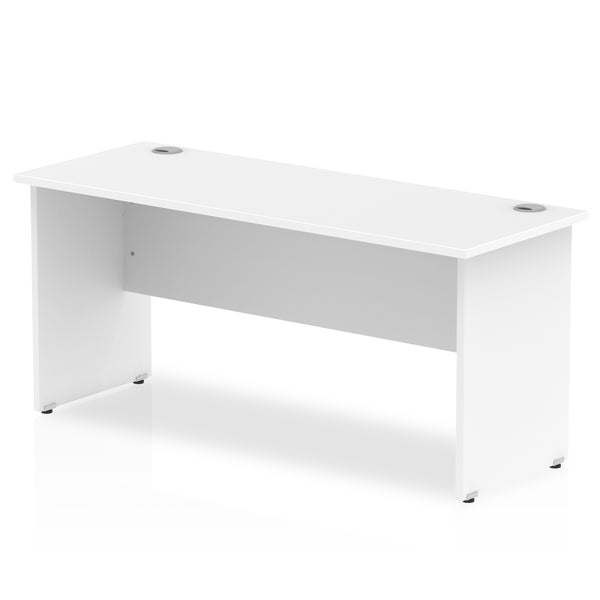 Impulse 1600 x 600mm Straight Desk White Top Panel End Leg MI002248 - UK BUSINESS SUPPLIES