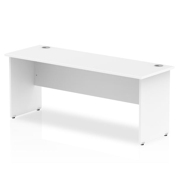 Impulse 1800 x 600mm Straight Desk White Top Panel End Leg MI002249 - UK BUSINESS SUPPLIES