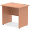 Impulse 800 x 600mm Straight Desk Beech Top Panel End Leg MI002886 - UK BUSINESS SUPPLIES