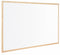 Bi-Office Non Magnetic Melamine Whiteboard Pine Wood Frame 400x300mm - MP01001010 - UK BUSINESS SUPPLIES