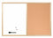 Bi-Office Combination Board Cork/Non Magnetic Whiteboard Pine Frame 600x400mm - MX03001010 - UK BUSINESS SUPPLIES