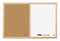 Bi-Office Combination Board Cork/Non Magnetic Whiteboard Pine Frame 900x600mm - MX07001010 - UK BUSINESS SUPPLIES