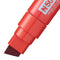 Pentel N50XL Permanent Marker Jumbo Chisel Tip 17mm Line Red (Pack 6) - N50XL-B - UK BUSINESS SUPPLIES