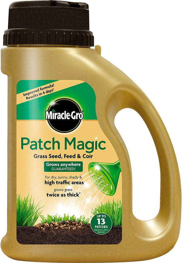 Miracle-Gro® Patch Magic Grass Seed, Feed & Coir 1015g - UK BUSINESS SUPPLIES
