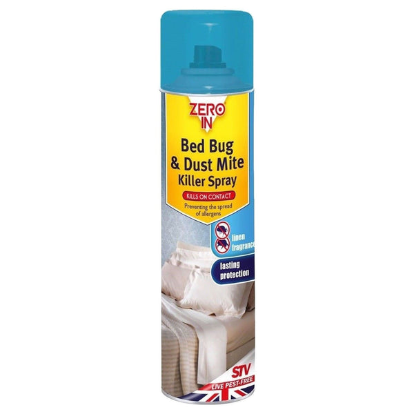 Zero In Bed Bug & Dust Mite Killer Spray 300ml - UK BUSINESS SUPPLIES