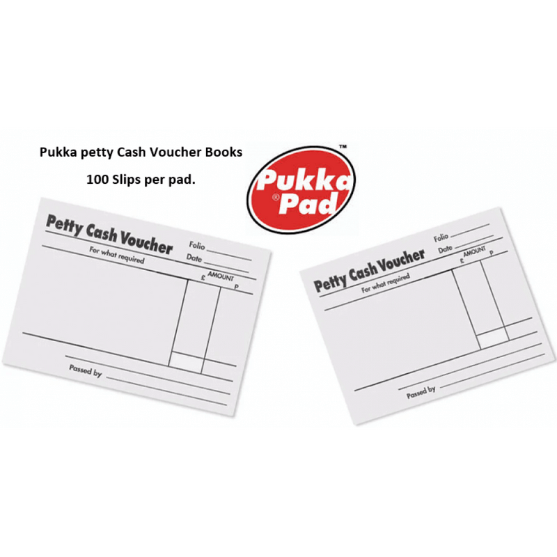 Pukka Pads Petty Cash Pad 100 Leaves 88x138mm White (Pack of 10) 103 1569 - UK BUSINESS SUPPLIES