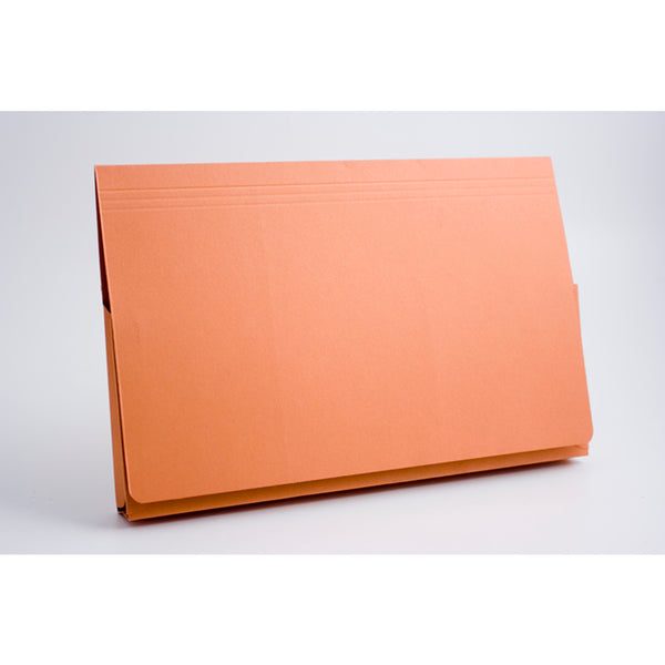 Guildhall Document Wallet Manilla Full Flap Foolscap 315gsm Orange (Pack 50) - PW2-ORGZ - UK BUSINESS SUPPLIES