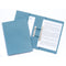 Exacompta Pocket Spring File Manilla Foolscap 285gsm Blue (Pack 25) - TPFM-BLUZ - UK BUSINESS SUPPLIES
