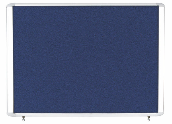 Bi-Office Outdoor Blue Felt Lockable Noticeboard Display Case 8 x A4 978x670mm - VT350607760 - UK BUSINESS SUPPLIES