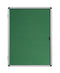 Bi-Office Enclore Green Felt Lockable Noticeboard Display Case 9 x A4 720x981mm - VT630102150 - UK BUSINESS SUPPLIES