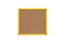 Bi-Office Ultrabrite Cork Noticeboard Display Case Lockable Yellow Aluminium Frame 9 x A4 - VT6301611511 - UK BUSINESS SUPPLIES