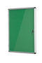 Bi-Office Enclore Green Felt Lockable Noticeboard Display Case 20 x A4 1160x1288mm - VT740102150 - UK BUSINESS SUPPLIES