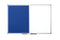 Bi-Office Maya Combination Board Blue Felt/Magnetic Whiteboard Aluminium Frame 900x600mm - XA0322170 - UK BUSINESS SUPPLIES
