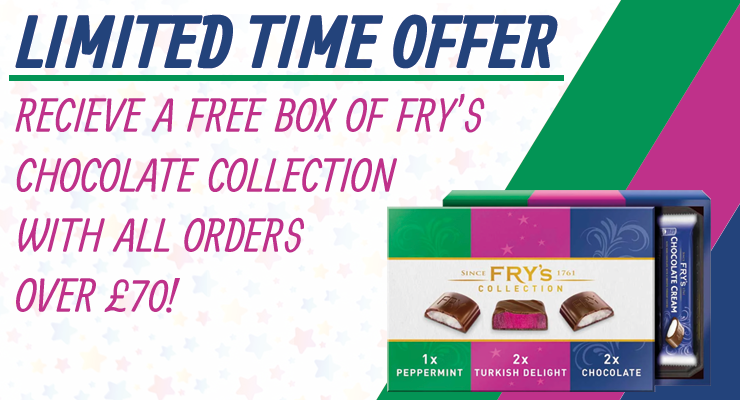 FREE FRY's Chocolate Collection With All Orders Over £70!